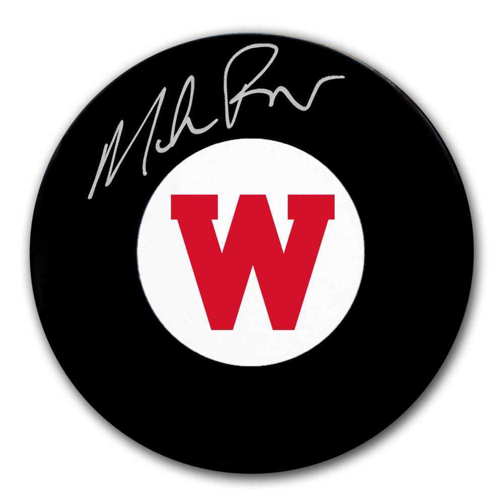 Mike Richter Wisconsin Badgers Autographed Puck