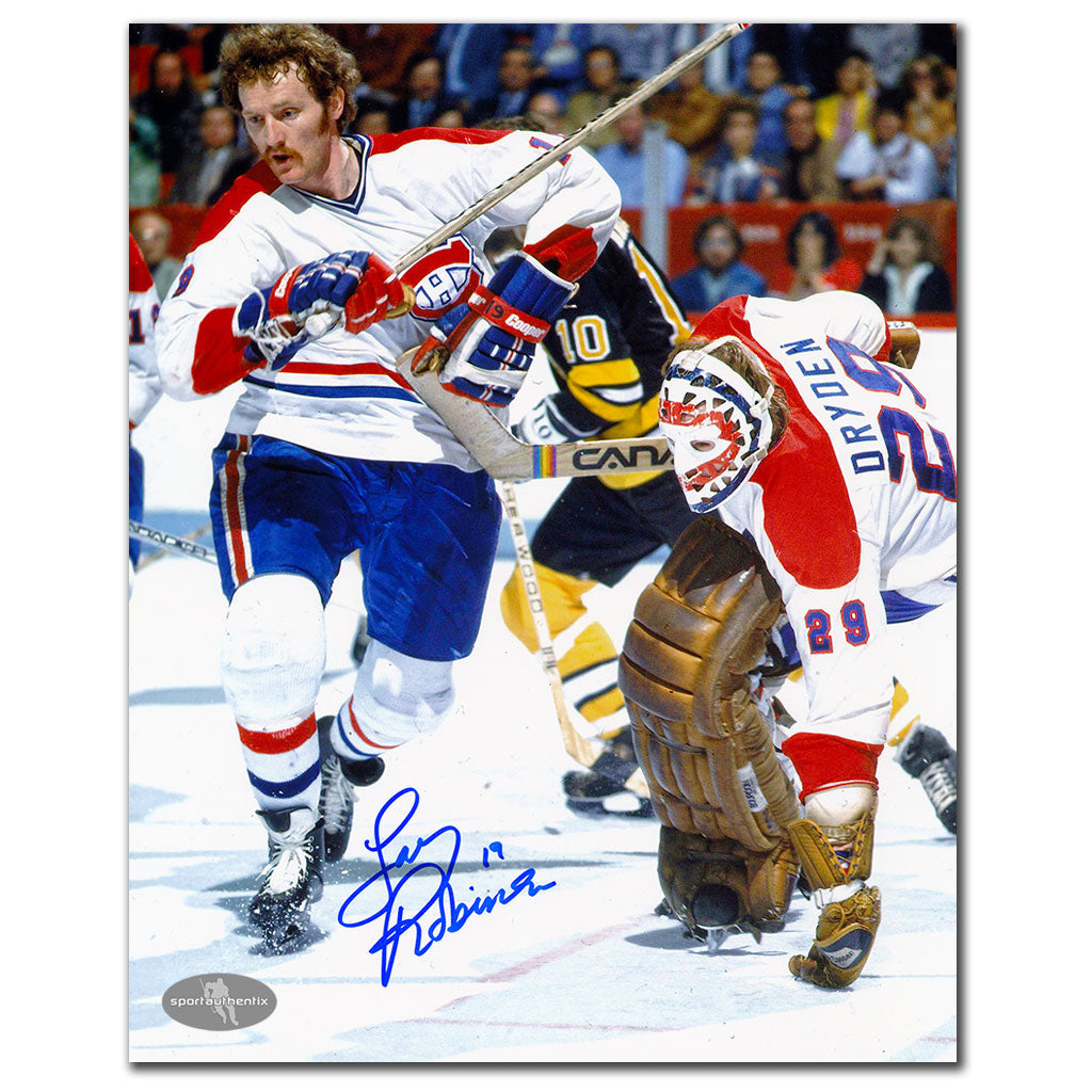 Larry Robinson Montreal Canadiens DRYDEN Autographed 8x10