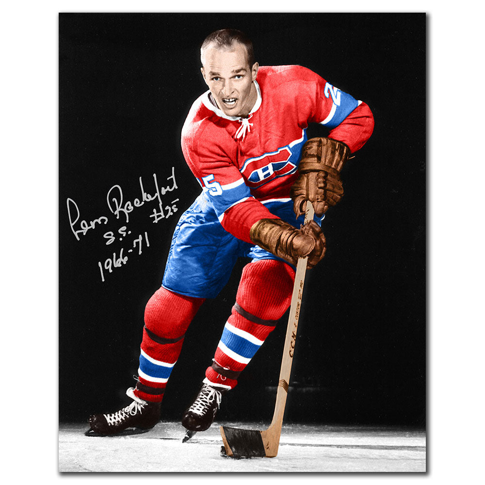 Leon Rochefort Montreal Canadiens Autographed 8x10