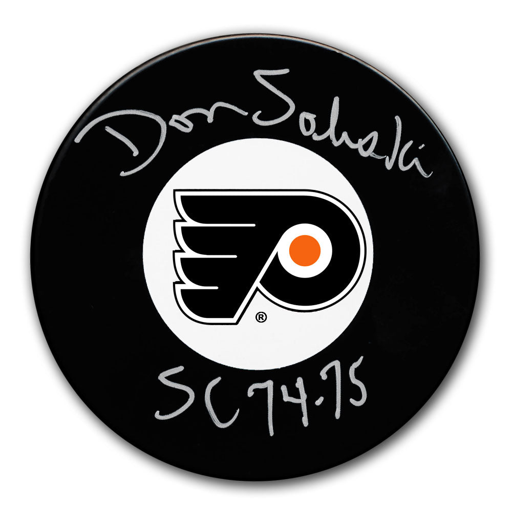 Don Saleski Philadelphia Flyers SC Années Rondelle autographiée