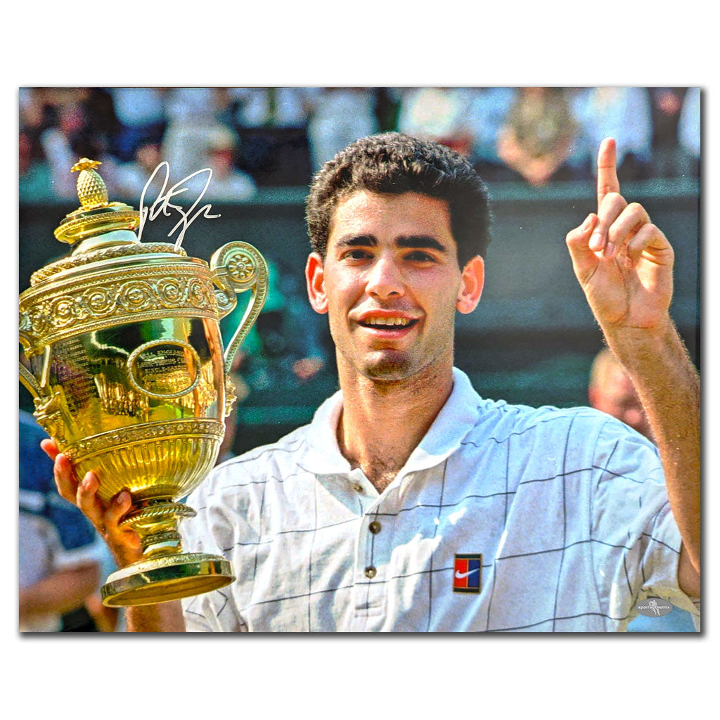 Pete Sampras 1995 Wimbledon Tennis Autographed 16x20 Photo