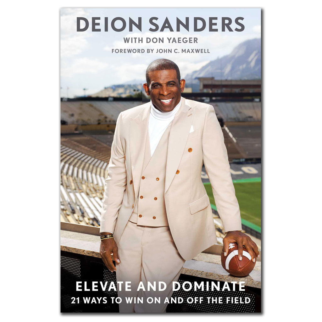 Deion Sanders ELEVATE AND DOMINATE Signed Edition Hardcover Book