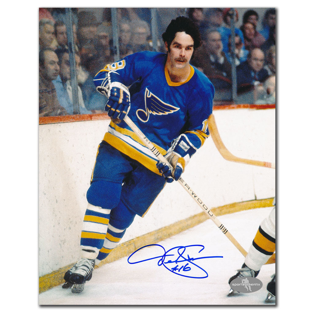 Derek Sanderson St. Louis Blues Autographed 8x10