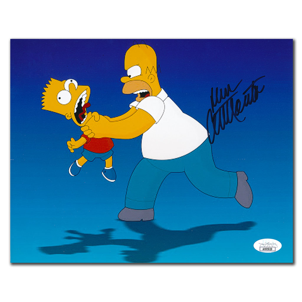 Dan Castellenetta THE SIMPSONS Homer Choking Bart Signed 8x10 Photo