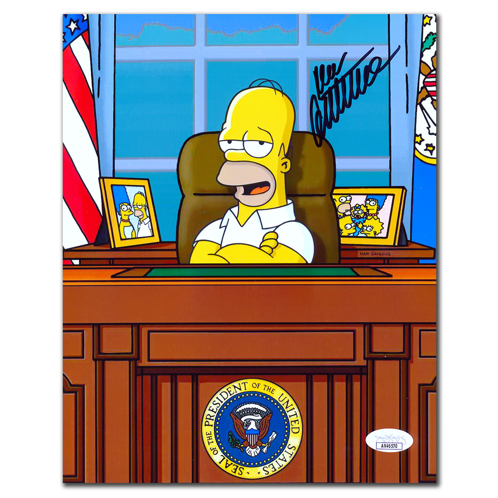 Dan Castellenetta THE SIMPSONS Homer Mr. President Signed 8x10 Photo