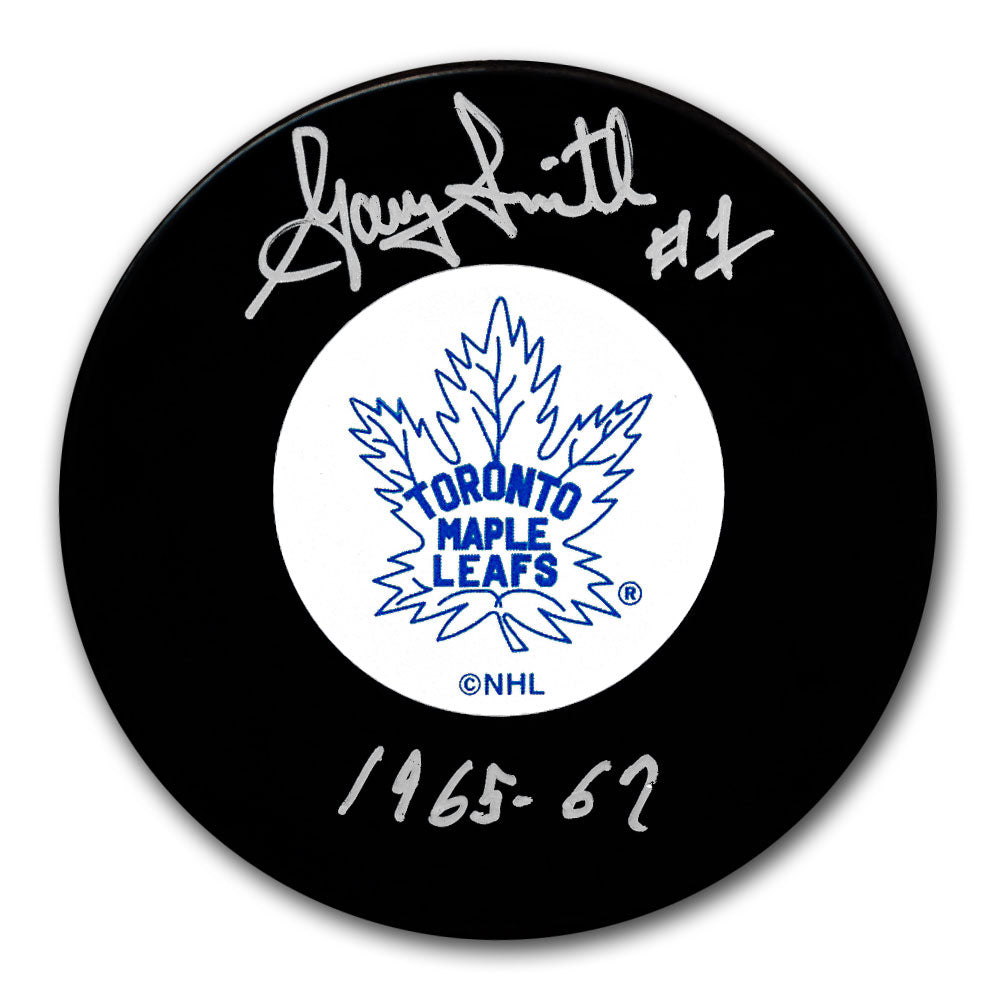 Gary Smith Toronto Maple Leafs Autographed Puck