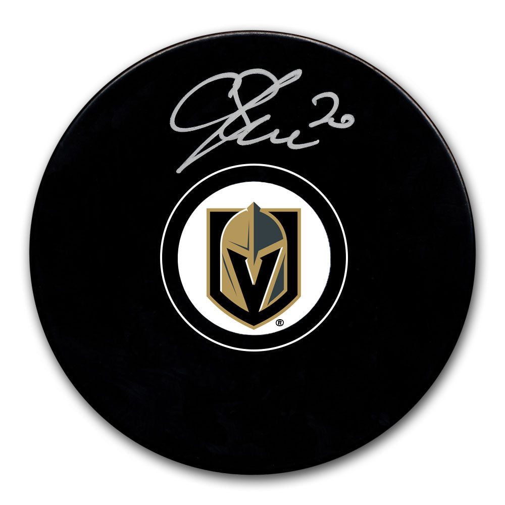 Rondelle autographiée des Golden Knights de Vegas de Chandler Stephenson