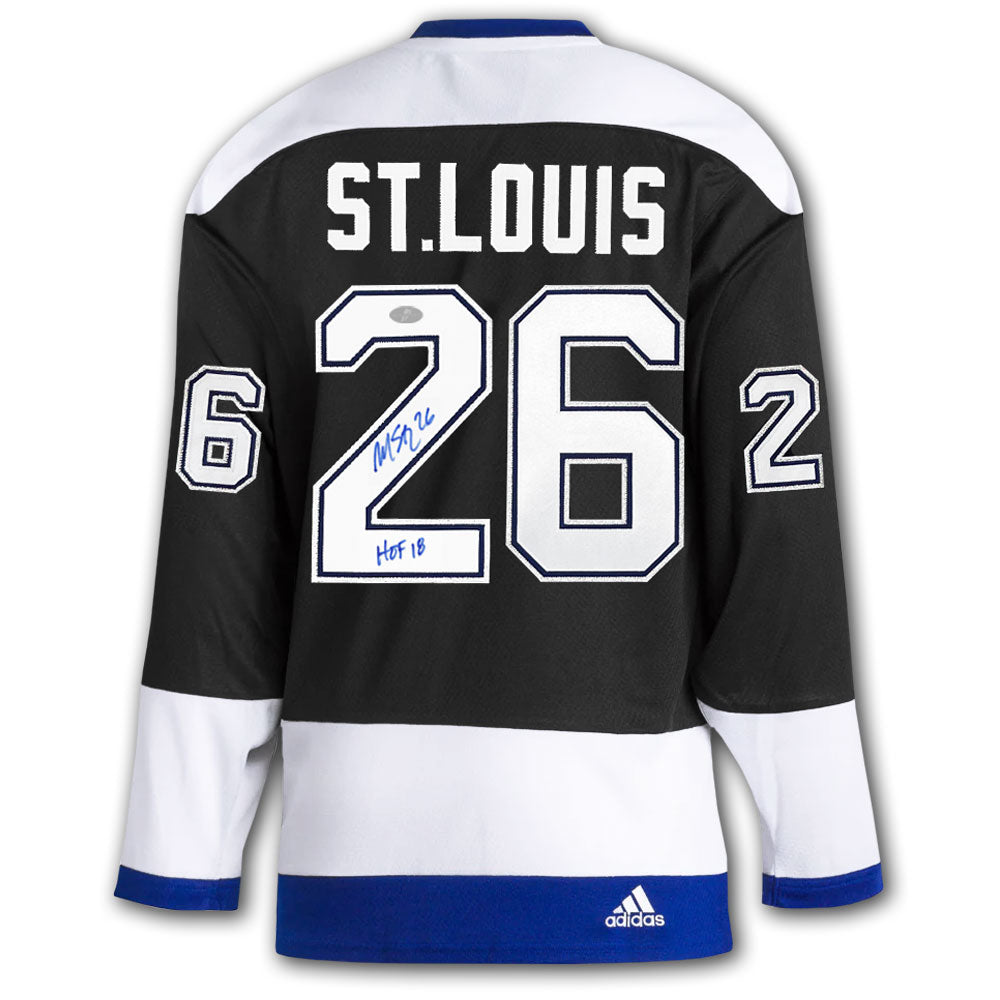 Martin St. Louis Tampa Bay Lightning HOF Adidas Pro Autographed Jersey Sport Authentix Inc