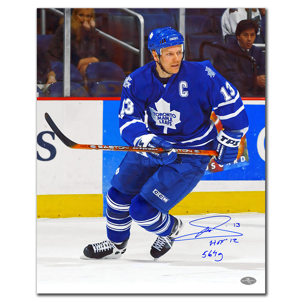 Mats Sundin Toronto Maple Leafs HOF 564 GOALS Autographed 16x20