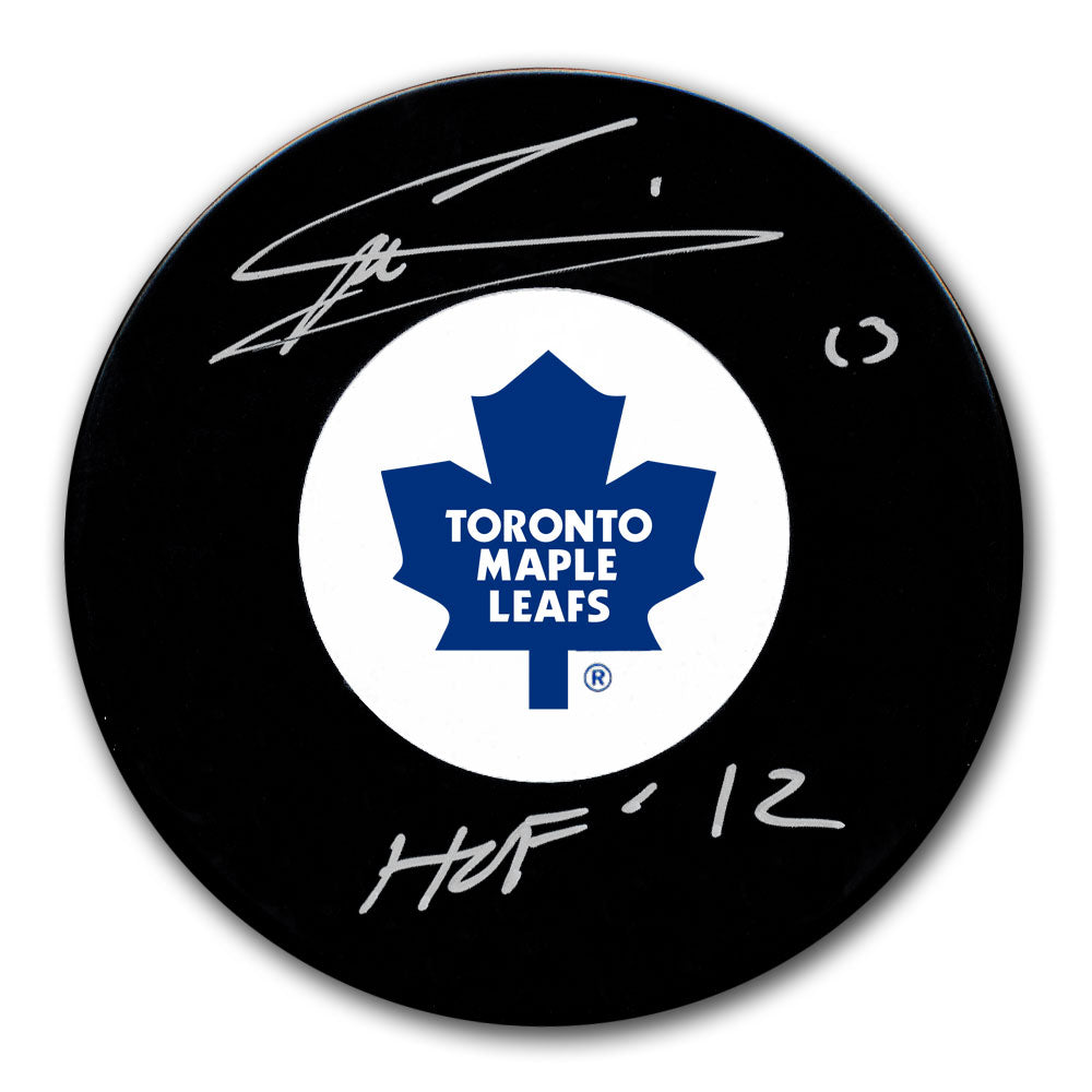 Mats Sundin Toronto Maple Leafs HOF Autographed Puck