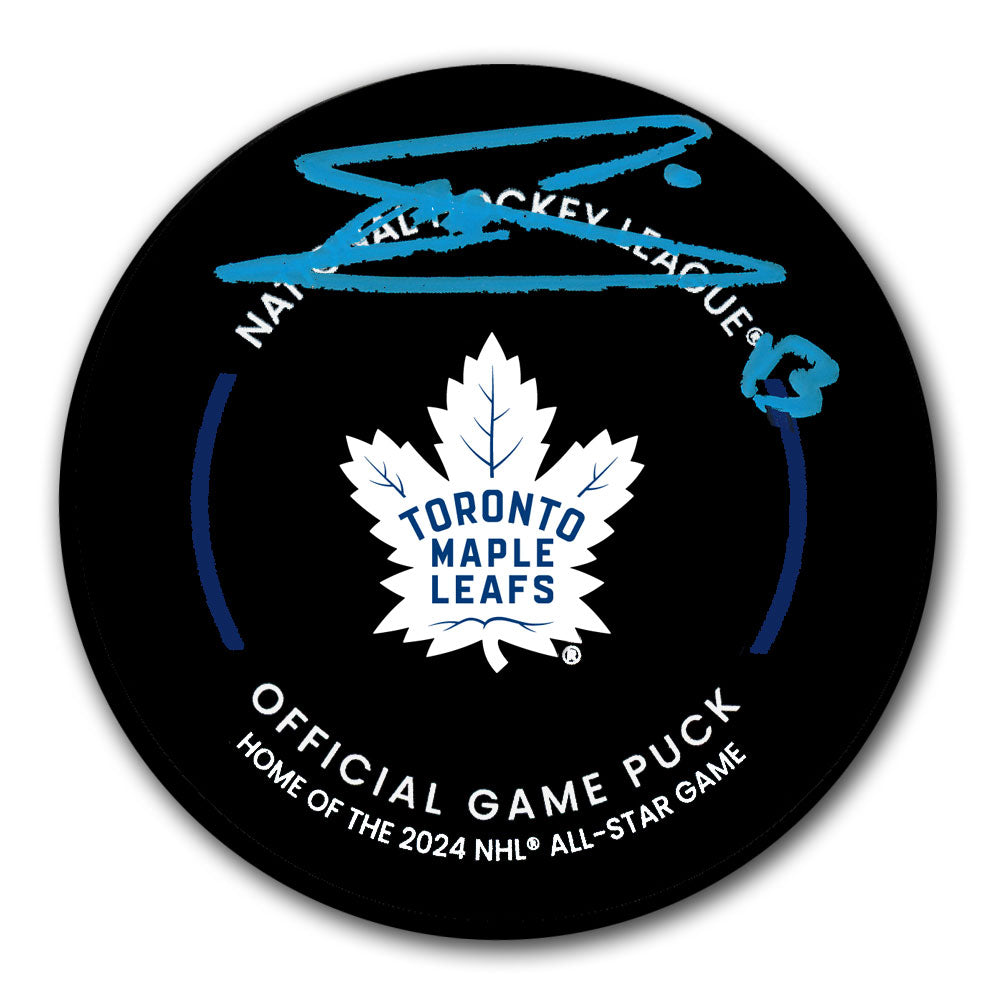 Mats Sundin Toronto Maple Leafs Autographed Official Game Puck