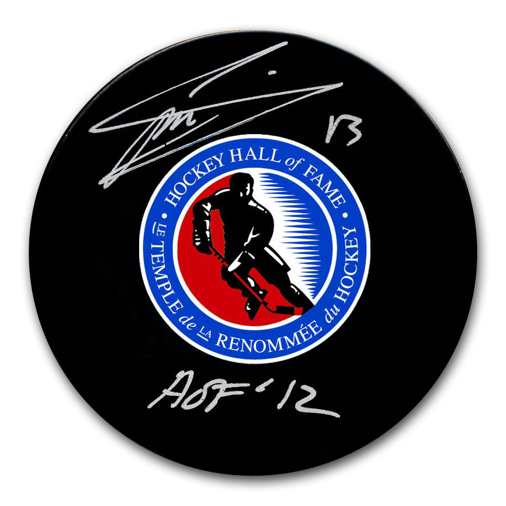 Mats Sundin Hockey Hall of Fame HOF Autographed Puck