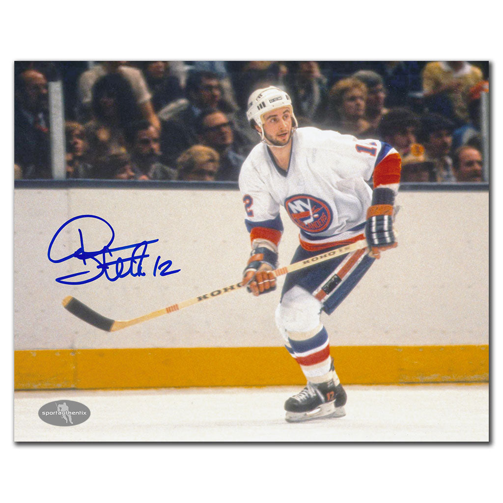 Duane Sutter New York Islanders WHITE JERSEY Autographed 8x10