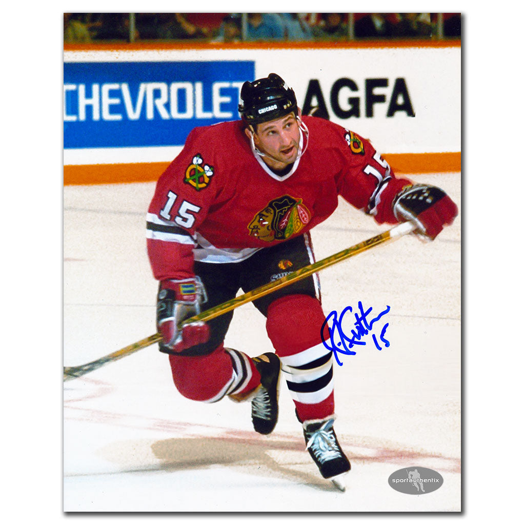 Rich Sutter Chicago Blackhawks Autographed 8x10