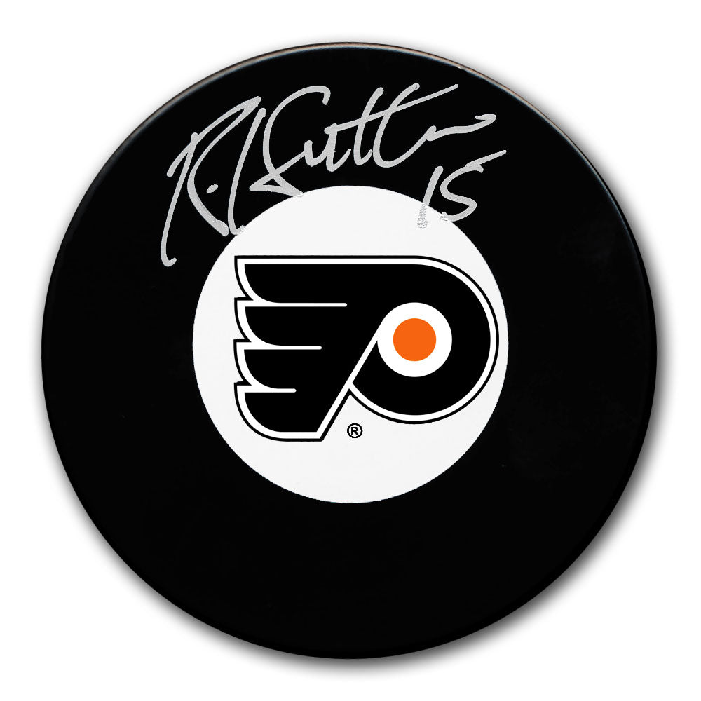 Rich Sutter Philadelphia Flyers Autographed Puck