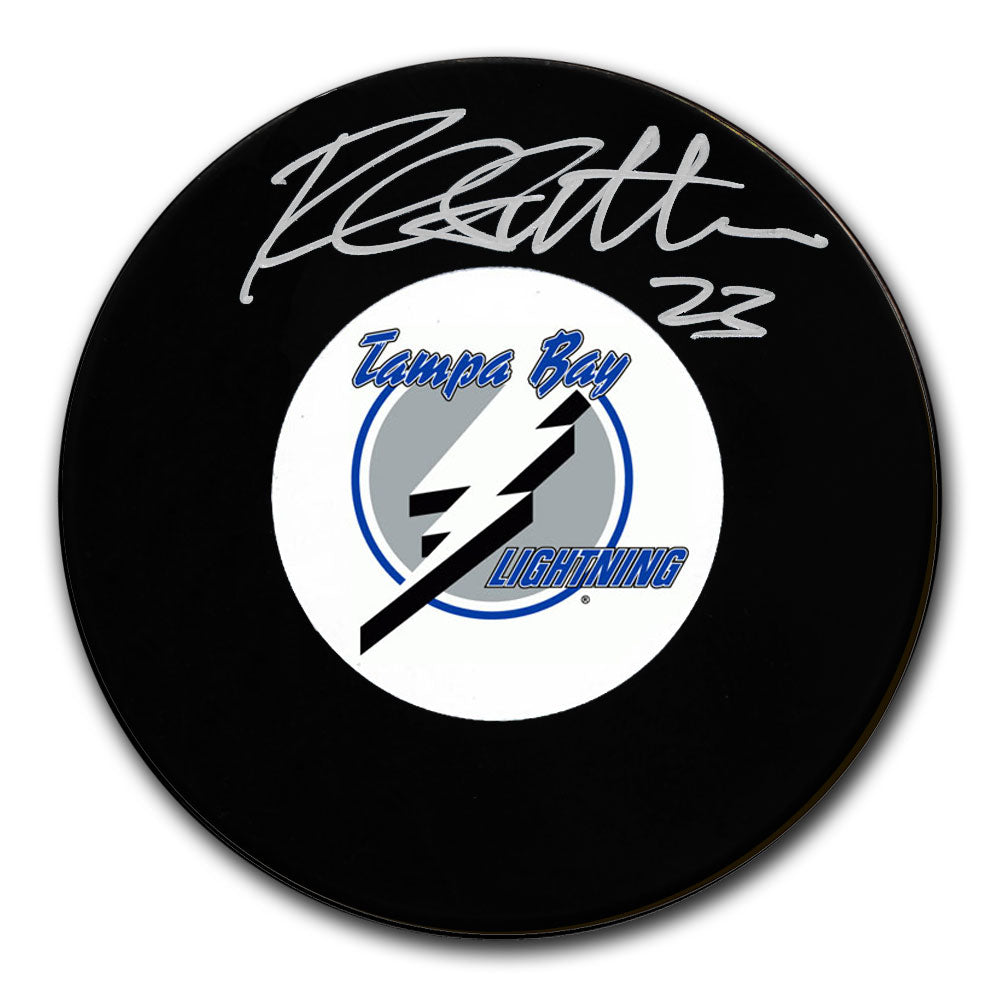 Rondelle autographiée par Rich Sutter du Lightning de Tampa Bay