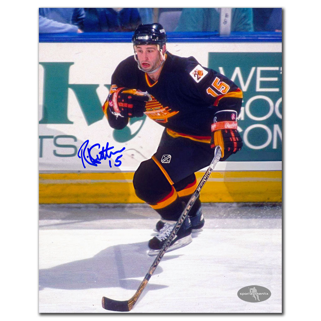 Rich Sutter Vancouver Canucks Autographed 8x10