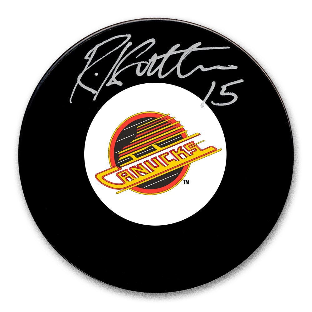 Rich Sutter Vancouver Canucks Autographed Puck