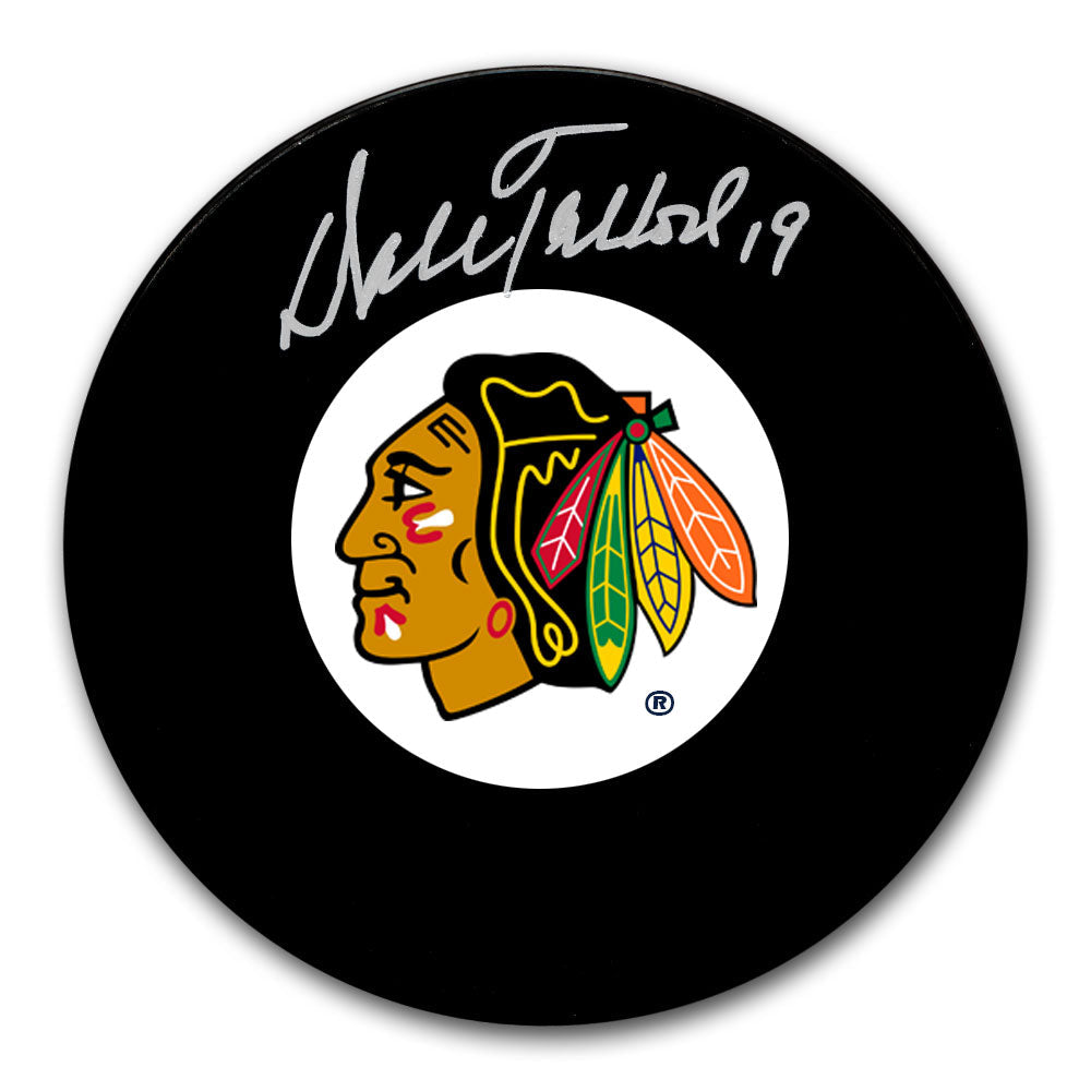 Rondelle autographiée des Blackhawks de Chicago de Dale Tallon