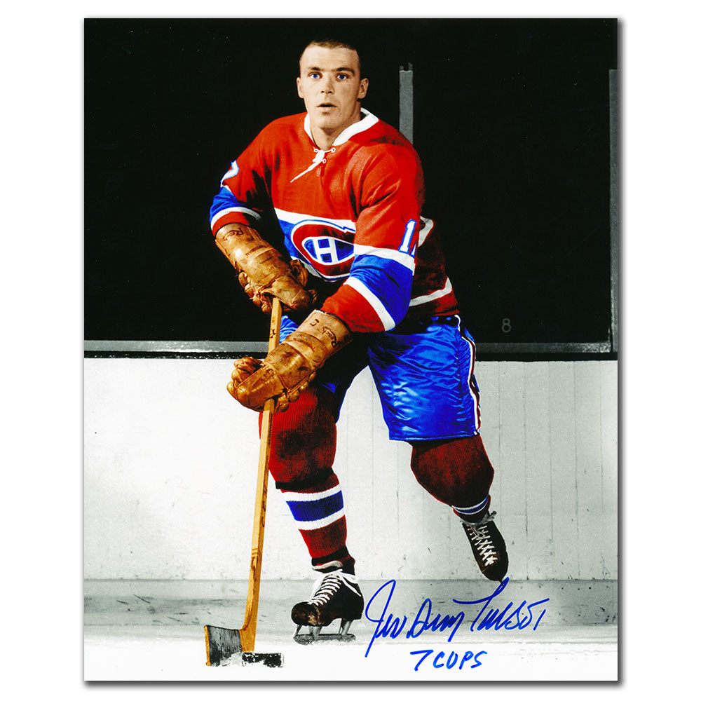 Jean Guy Talbot Canadiens de Montréal 7 Coupes Autographiées 8x10