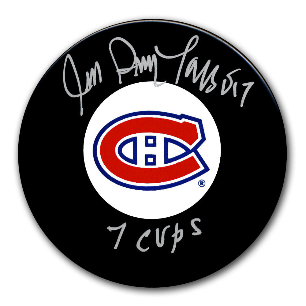 Jean Guy Talbot Rondelle autographiée 7 tasses des Canadiens de Montréal