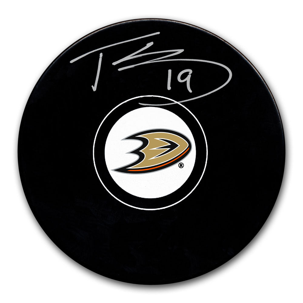 Troy Terry Anaheim Ducks Autographed Puck