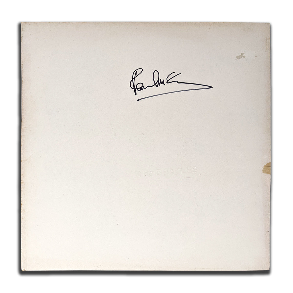 Paul McCartney a signé l'album vinyle dédicacé des Beatles THE WHITE ALBUM LP