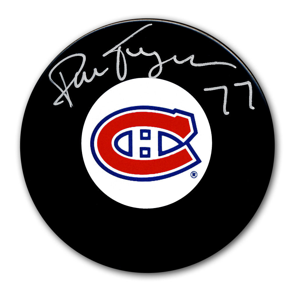 Pierre Turgeon Rondelle autographiée des Canadiens de Montréal