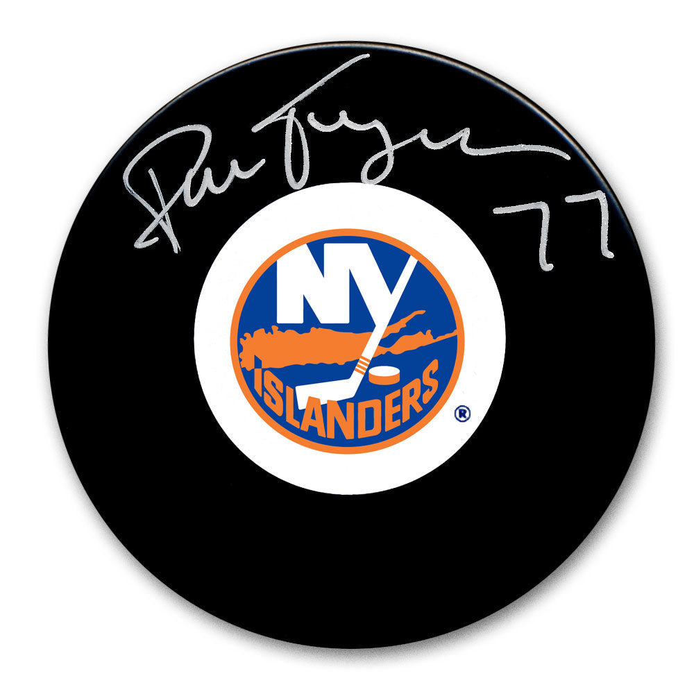 Rondelle autographiée par Pierre Turgeon des Islanders de New York