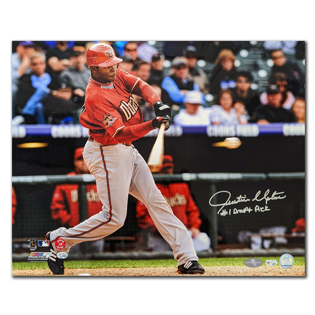 Justin Upton Arizona Diamondbacks #1 DRAFT PICK Autographed 16x20