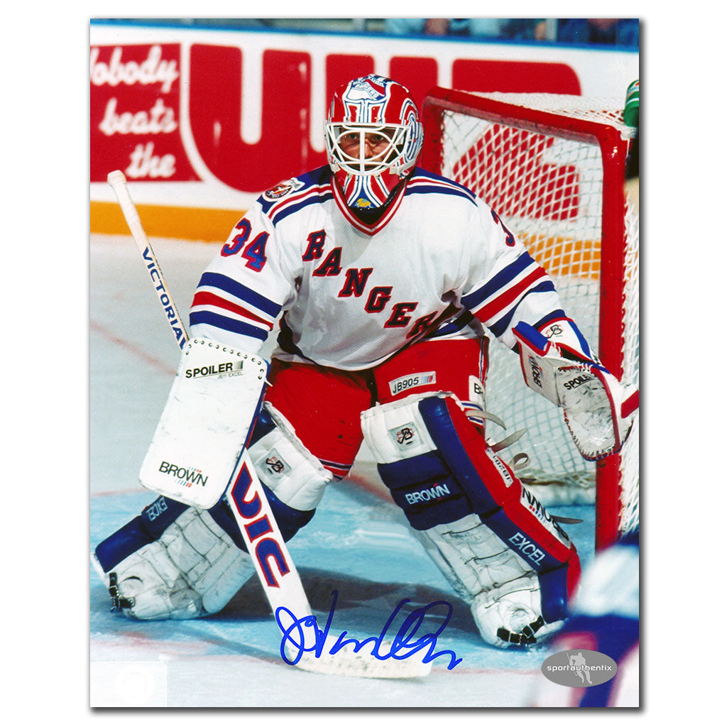 John Vanbiesbrouck New York Rangers Autographed 8x10