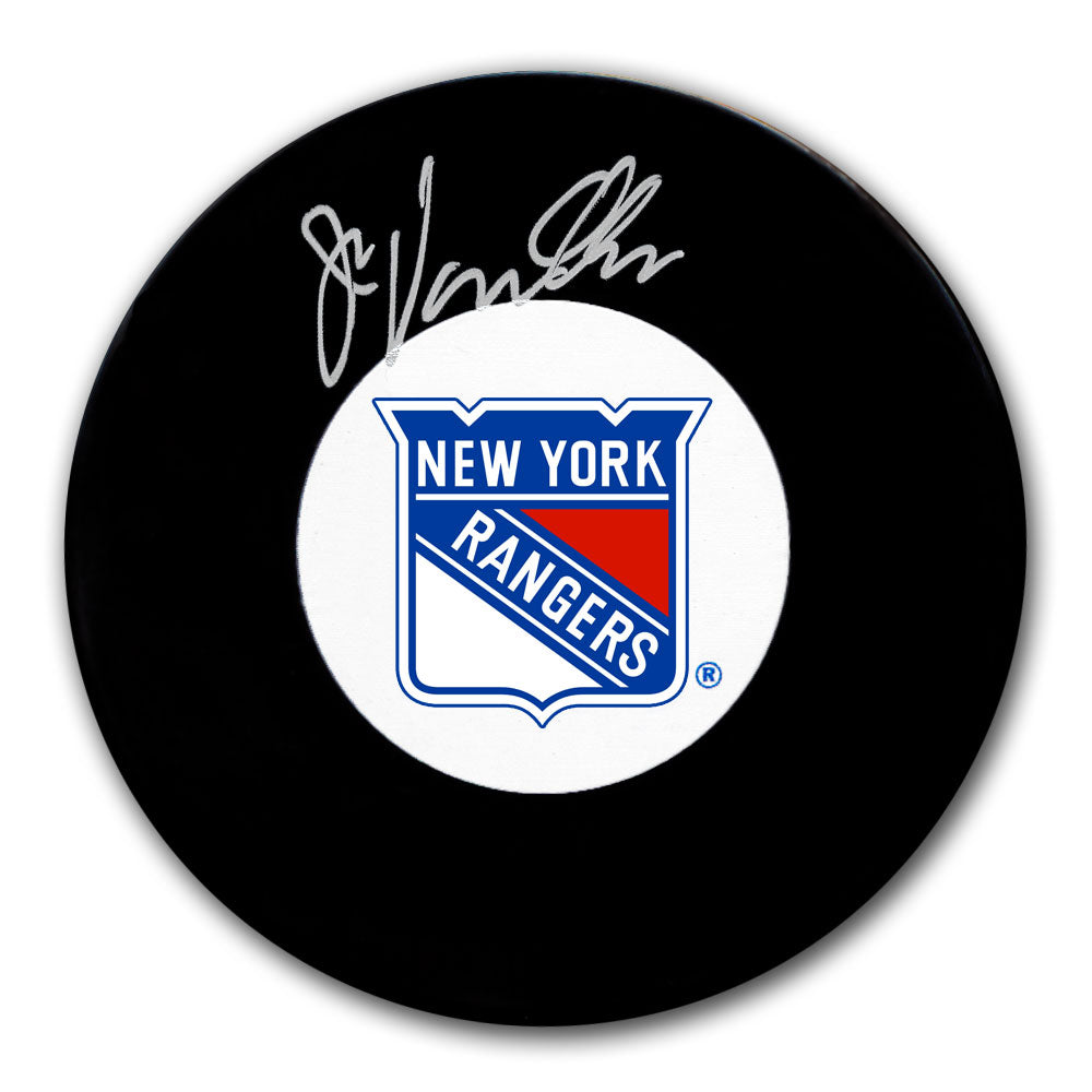 Rondelle autographiée des Rangers de New York par John Vanbiesbrouck