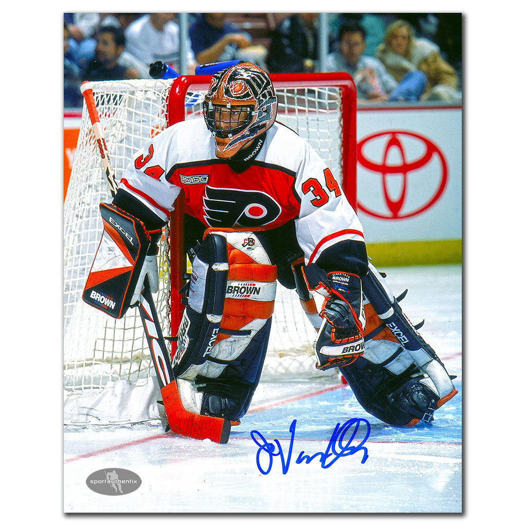 John Vanbiesbrouck Philadelphia Flyers Autographed 8x10