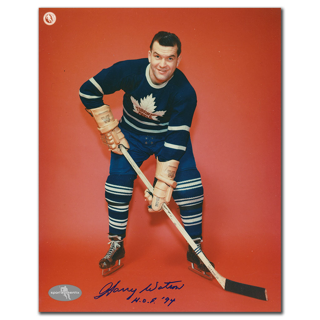 Harry Watson Toronto Maple Leafs HOF Autographed 8x10