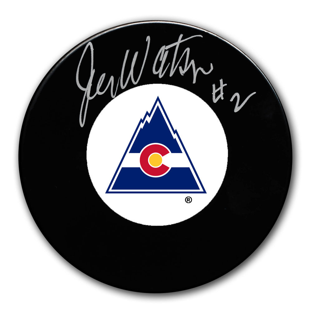 Joe Watson Colorado Rockies Autographed Puck