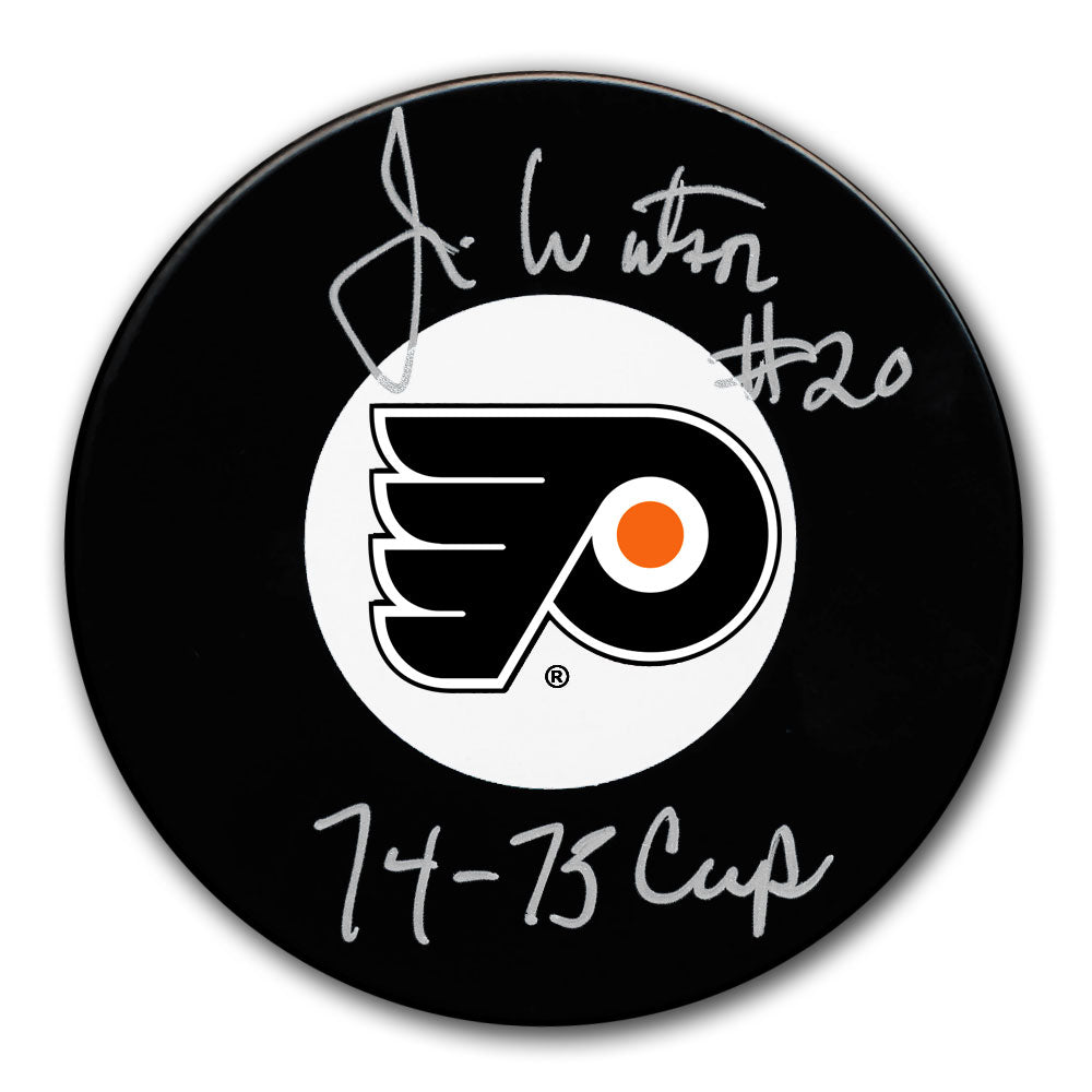 Jim Watson Philadelphia Flyers SC Années Rondelle autographiée