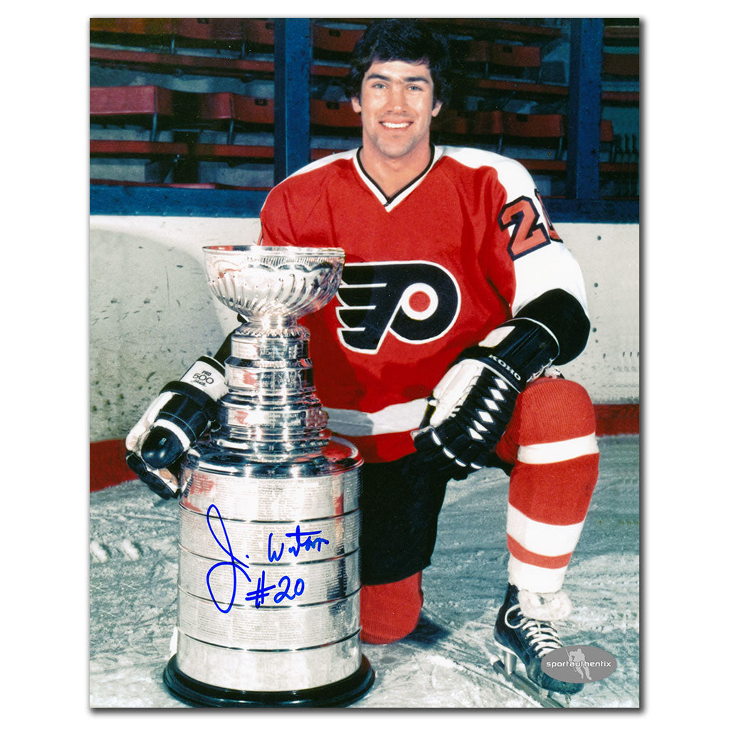 Jim Watson Flyers de Philadelphie Coupe Stanley dédicacé 8x10