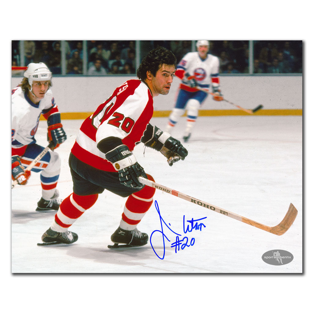 Jim Watson Philadelphia Flyers ACTION Autographed 8x10