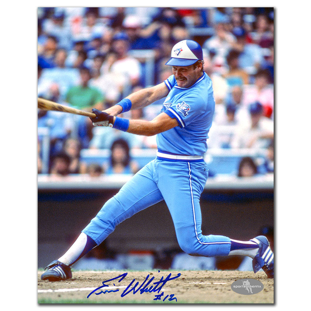 Ernie Whitt Toronto Blue Jays LINE DRIVE Autographed 8x10