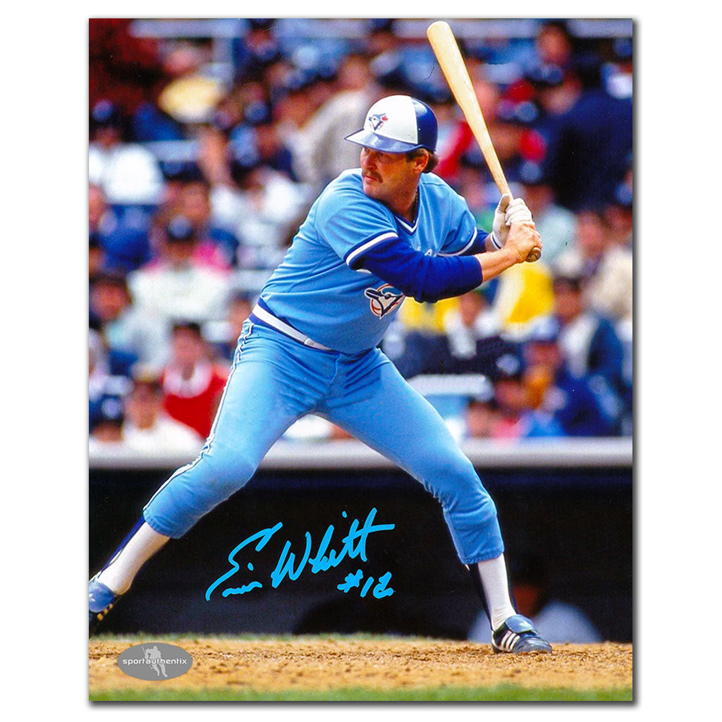 Ernie Whitt Toronto Blue Jays AT BAT Autographed 8x10