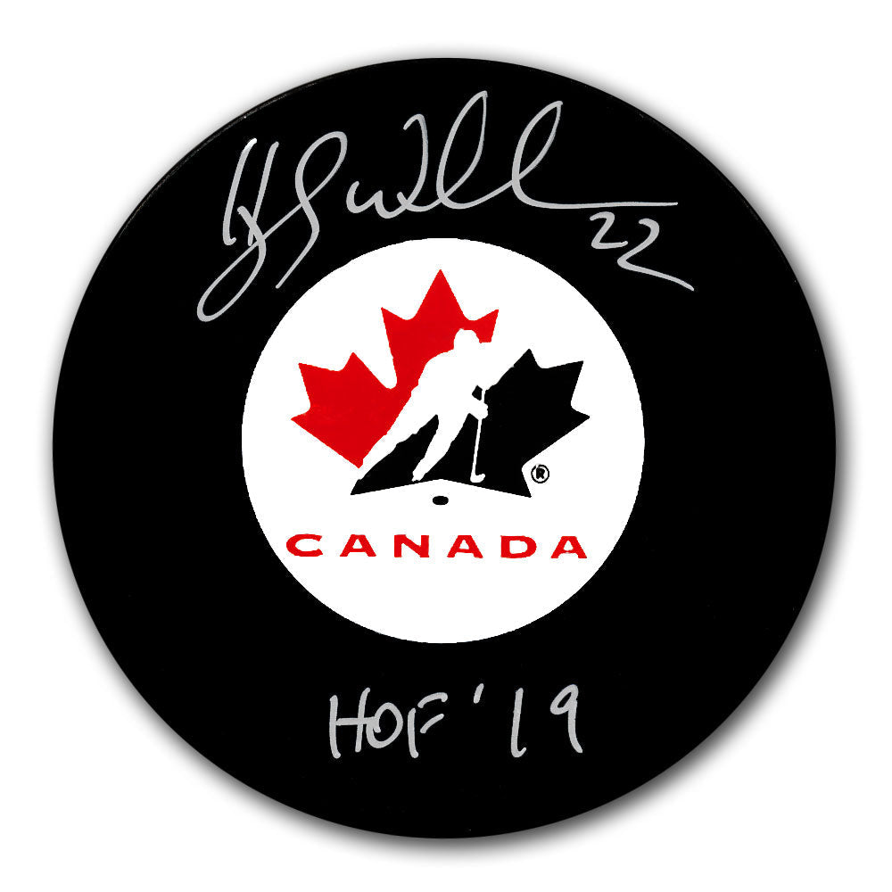 Hayley Wickenheiser Team Canada HOF Autographed Puck