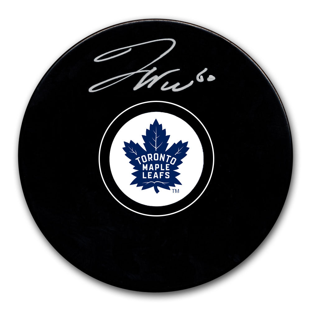 Joseph Woll Toronto Maple Leafs Autographed Puck