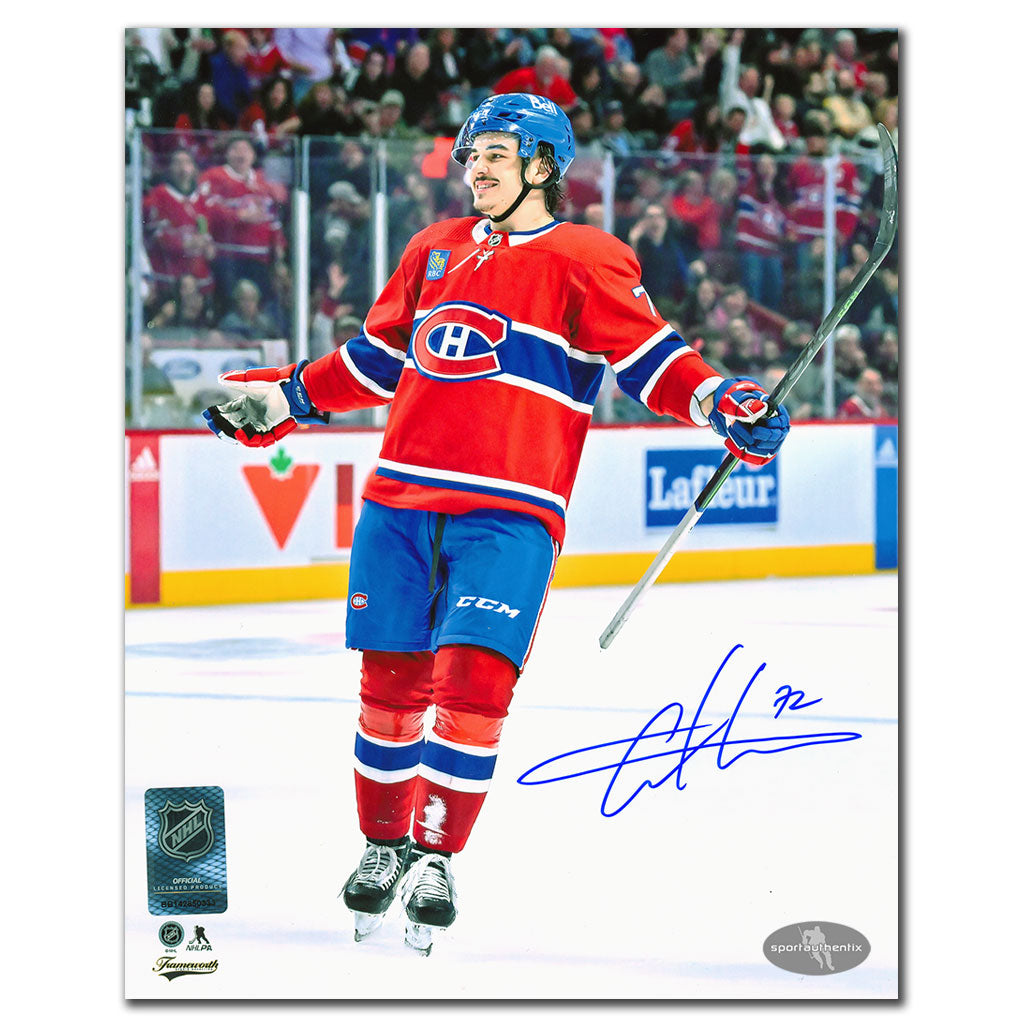 Arber Xhekaj Montreal Canadiens 1st NHL Goal Autographed 8x10